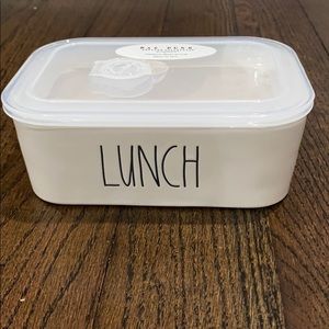 Rae Dunn “Lunch” Ceramic Bowl w/ Lid